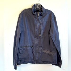 Gap 1969 Utility Jacket with front zip closure and zipper pockets. Sz L